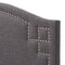 Baxton Studio Aubrey Modern Dark Grey Upholstered Twin Size Headboard 125-6982 - alternate 4